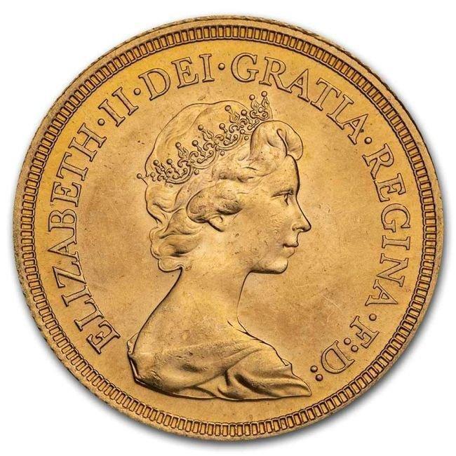 Verenigd Koninkrijk. British Gold Sovereign Queen Elizabeth, Postzegels en Munten, Edelmetalen en Baren
