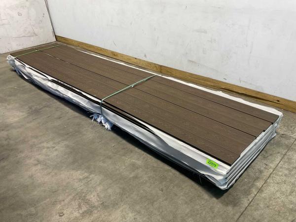 Veiling - 15x Composiet plank 2,3x14,5x420cm bruin, Doe-het-zelf en Verbouw, Hout en Planken, Nieuw