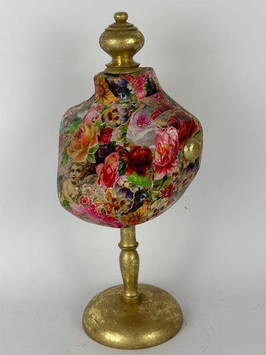 Standaard - Hout, Papier - Een kleurrijke hoedenstandaard., Antiek en Kunst, Curiosa en Brocante