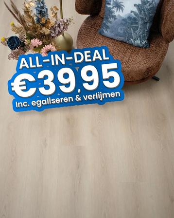 -21% | Actie vloer Plak PVC Plank Licht eiken - OP = OP! | beschikbaar voor biedingen