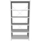 Meta legbordstelling 250x100x60cm, 5 legborden, gebruikt -, Ophalen of Verzenden