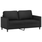 Zwarte Kunstleren Bank 140cm - Tweedekansje - OP = OP!, Huis en Inrichting, Banken | Bankstellen, 150 tot 200 cm, 75 tot 100 cm