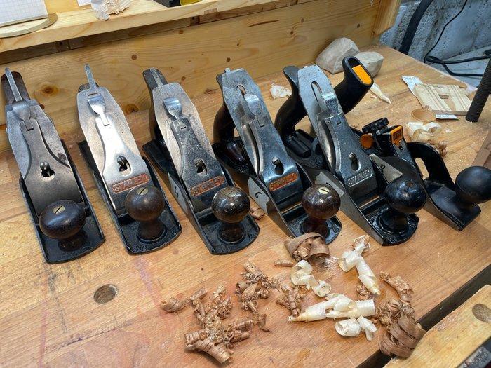 Stanley / Bailey - Werkgereedschap (6) - 6 vintage, Antiek en Kunst, Antiek | Wandborden en Tegels