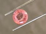 1 pcs Padparacha saffier - 4.07 ct - Gem research Swiss Lab, Sieraden, Tassen en Uiterlijk, Nieuw