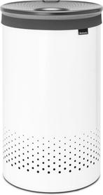 Brabantia Wasmand - met Deksel - 60 l - White / Dark Grey, Huis en Inrichting, Verzenden, Zo goed als nieuw