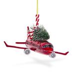 Vliegtuig kerst ornament | Decoris (Glas), Verzenden, Nieuw