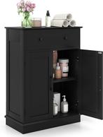 COSTWAY Badkamerkast, badkamerkast met lade, deuren en verst, Verzenden, Zo goed als nieuw