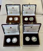 San Marino. 1986 / 1989 - 4 dittici L. 500 + L. 1000 PROOF,, Postzegels en Munten, Munten | Europa | Niet-Euromunten