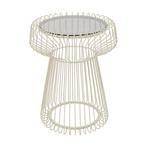 *WOONWINKEL* Kare Design Lisboa Cream Ronde Bijzettafel Beig, Huis en Inrichting, Tafels | Bijzettafels, Verzenden, Nieuw