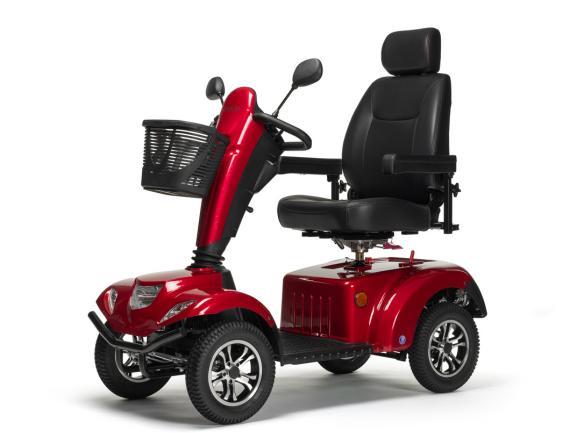 Vermeiren Carpo 2 SE Scootmobiel Rood, Diversen, Brommobielen en Scootmobielen, Nieuw, Ophalen of Verzenden