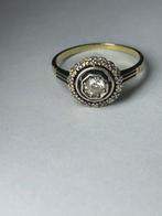 3-delige sieradenset - 14 karaat Geel goud, Zilver Diamant, Sieraden, Tassen en Uiterlijk, Antieke sieraden