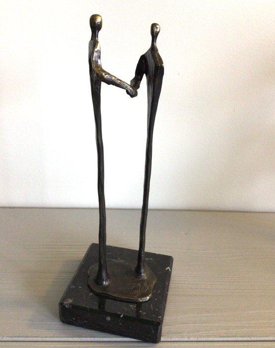 Corry Ammerlaan - sculptuur, “ DANK ! “. - 21 cm - Legering, Antiek en Kunst, Curiosa en Brocante