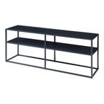 TV meubel Solund staal 120x30x46 cm zwart [en.casa], Huis en Inrichting, Kasten | Televisiemeubels, Verzenden, Nieuw
