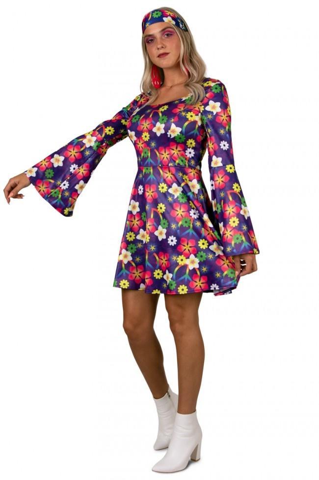 Flower Power Jurkje Stacey, Kleding | Dames, Carnavalskleding en Feestkleding, Nieuw, Ophalen of Verzenden