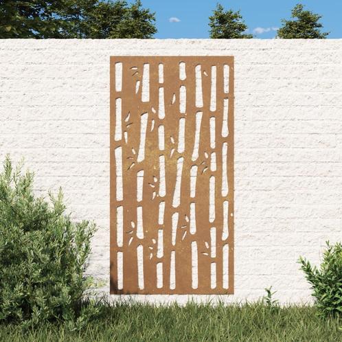 vidaXL Wanddecoratie tuin bamboe-ontwerp 105x55 cm, Huis en Inrichting, Woonaccessoires | Schilderijen, Tekeningen en Foto's, Nieuw