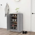 vidaXL Schoenenkast 60x35x92 cm bewerkt hout grijs sonoma, Verzenden, Nieuw