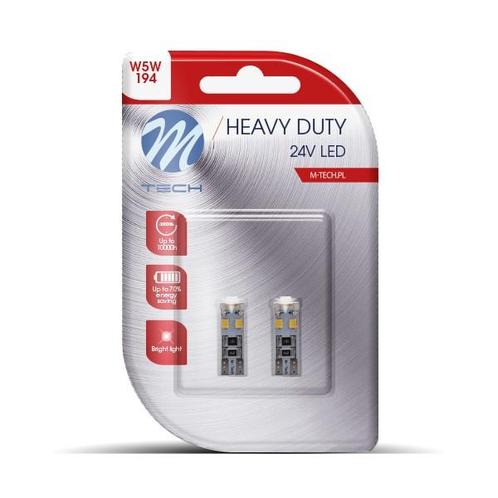 M-Tech LED W5W 24V - Heavy Duty - 8x Led diode - Canbus..., Auto-onderdelen, Verlichting, Nieuw, Verzenden