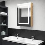 vidaXL Badkamerkast met spiegel en LED 50x13x70 cm, Verzenden, Nieuw