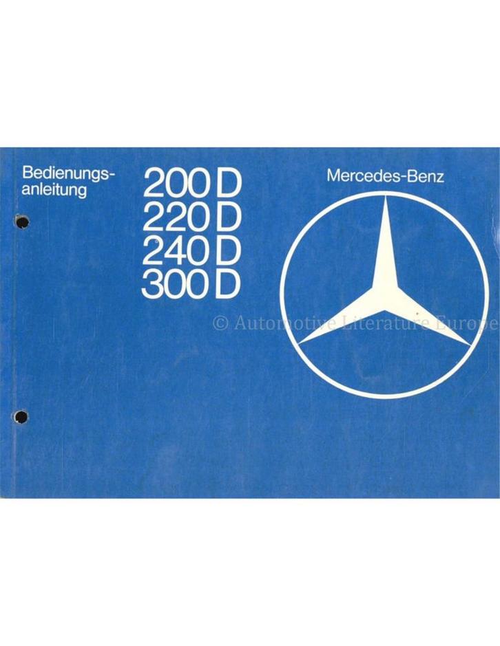 1976 MERCEDES BENZ E KLASSE INSTRUCTIEBOEKJE DUITS, Auto diversen, Handleidingen en Instructieboekjes