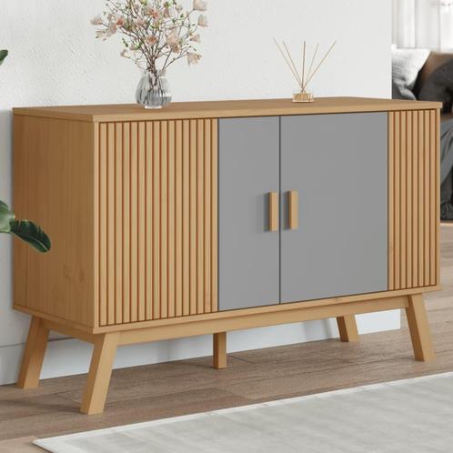 vidaXL Dressoir OLDEN 114x43x73,5 cm massief grenenhout, Huis en Inrichting, Kasten | Dressoirs, 25 tot 50 cm, Nieuw, 100 tot 150 cm