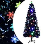 vidaXL Kerstboom met LED-sneeuwvlokken 210 cm glasvezel, Diversen, Kerst, Verzenden, Nieuw