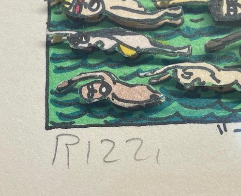 James Rizzi (1950-2011) - Triathlon, Antiek en Kunst, Kunst | Schilderijen | Modern