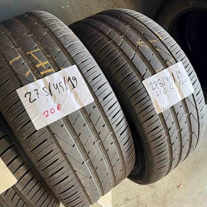 2 x Hankook Ventus S1 Evo 275-45-19 Zomerbanden 4mm, Auto-onderdelen, Banden en Velgen, 19 inch, Zomerbanden, 275 mm, Personenwagen