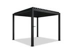 Veiling - Pergola / Lamellendak - 3x3 m - Antraciet, Tuin en Terras, Overkappingen, Nieuw