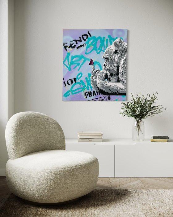 Sinao - Curiosity [100% handmade], Antiek en Kunst, Kunst | Schilderijen | Modern
