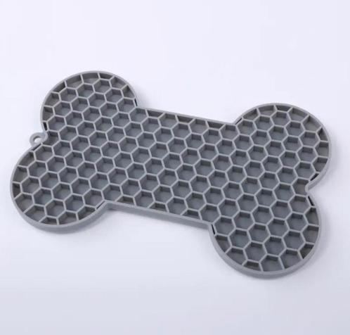 Likmat Klein Botje Grijs 18x11cm (Hond, Likmatten, Spelen), Dieren en Toebehoren, Hondenspeelgoed, Nieuw, Ophalen of Verzenden