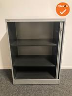 Roldeurkast - Ahrend - 110x80x45cm - Zilvergrijs met zilverg, Werkplek, Ophalen of Verzenden, Gebruikt, Kast