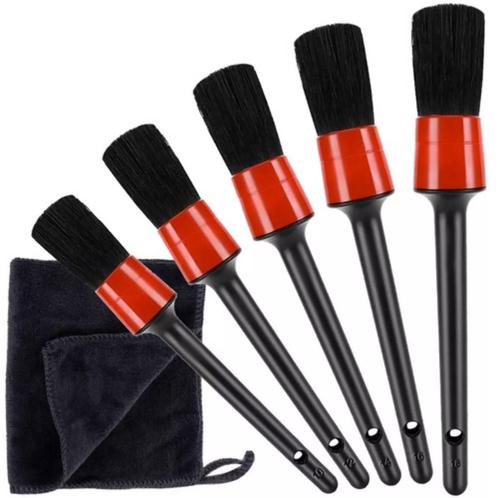 Xtrobb Detailing Borstels 5 Stuks met Doek - Perfecte Aut..., Auto diversen, Onderhoudsmiddelen, Ophalen of Verzenden