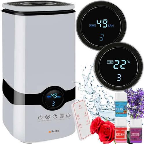 Ruhhy Ultrasone Luchtbevochtiger met Aromatherapie - 4L m..., Witgoed en Apparatuur, Keukenmixers, Nieuw, Ophalen of Verzenden