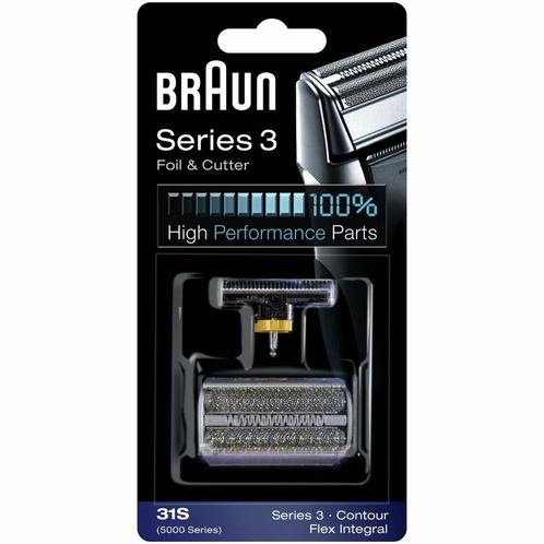 Braun Scheerkop 31S Series 3 Folie en Messenblok Zilver, Sieraden, Tassen en Uiterlijk, Uiterlijk | Gezichtsverzorging, Nieuw