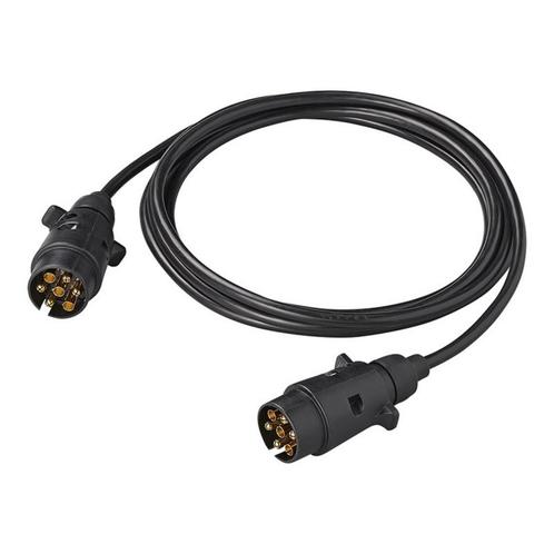 ProPlus Verlengkabel - 3 meter - 2 x 7-polige stekker - P..., Auto diversen, Aanhangwagen-onderdelen, Nieuw, Ophalen of Verzenden