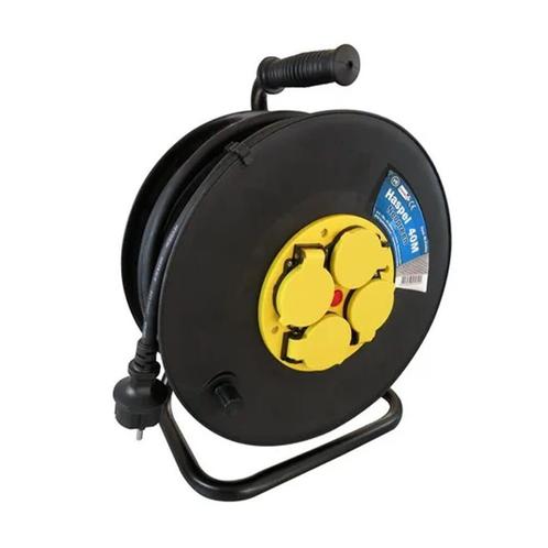 VB Haspel 40 meter - neopreen - 3x2,5mm² H07RN-F - Zwart, Doe-het-zelf en Verbouw, Elektra en Kabels, Nieuw, Verzenden