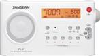 Sangean PRD7PACK - Draagbare radio met adapter - Wit, Audio, Tv en Foto, Radio's, Ophalen of Verzenden, Refurbished