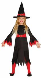 Halloween Kostuum Kind Heks Rood, Hobby en Vrije tijd, Feestartikelen, Verzenden, Nieuw