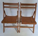 Shanghai - Klapstoel - Hout - Twee houten klapstoelen