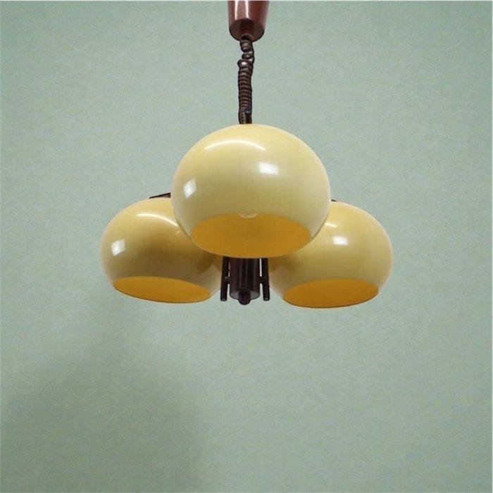 Plafondlamp - Plastic - Mid c design hanglamp, Antiek en Kunst, Kunst | Designobjecten