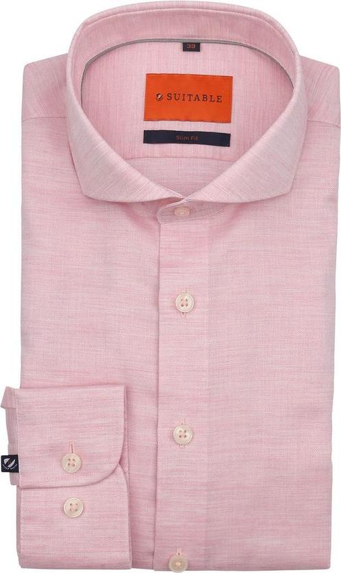 Suitable Melange Overhemd Roze maat 41 Heren, Kleding | Heren, Overhemden, Roze, Nieuw, Verzenden