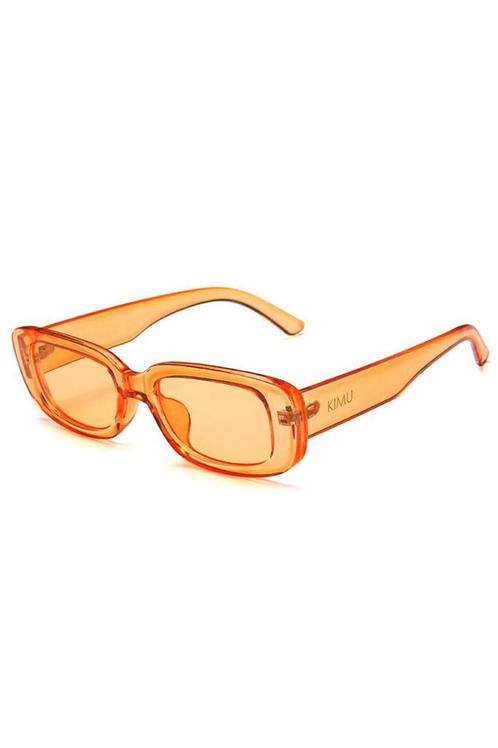 Smalle Zonnebril Rechthoekige Afgeronde Glazen 90s Y2K Oran, Sieraden, Tassen en Uiterlijk, Zonnebrillen en Brillen | Dames, Oranje