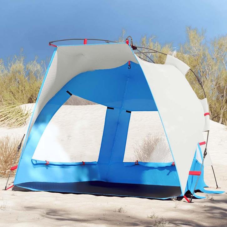 vidaXL Strandtent 2-persoons waterdicht snelontgrendeling, Caravans en Kamperen, Tenten, Nieuw, tot en met 2, Verzenden