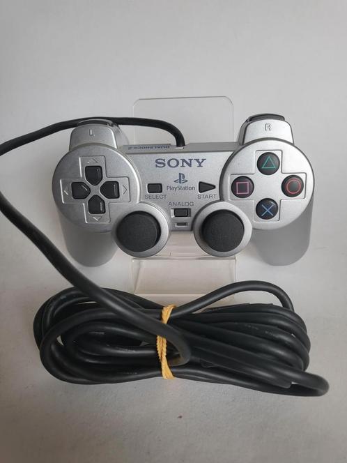 Sony Orginele Dualshock 2 Controller Zilver Ps2, Spelcomputers en Games, Games | Sony PlayStation 2, Ophalen of Verzenden
