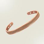 Koperen gezondheids-klemarmband met 6 magneten, Ophalen of Verzenden, Nieuw