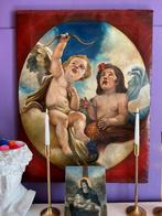 Italiaanse school (XVIII) - Cupido e figura allegorica - NO