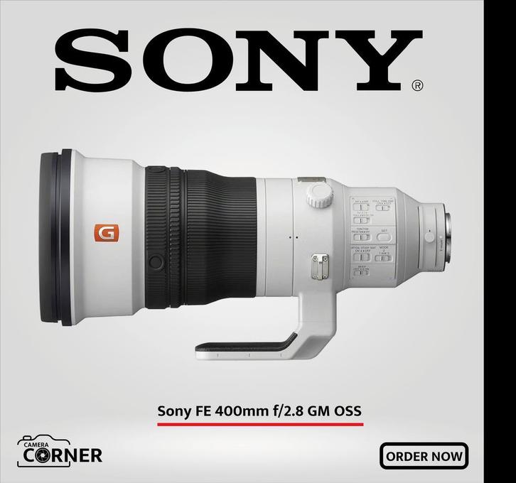 ACTIE Sony FE 400mm f/2.8 GM OSS + Sony Tele Converter 2.0, Audio, Tv en Foto, Fotografie | Lenzen en Objectieven, Nieuw, Ophalen of Verzenden