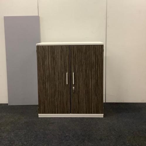 Palmberg draaideurkast (hxbxd) 114x100x44 cm, zebrano bruin, Huis en Inrichting, Kasten | Overige, Gebruikt, Ophalen of Verzenden