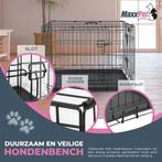 MaxxPet Hondenbench met Plaid - Zwart - 61x43x48 (Dier), Verzenden, Nieuw