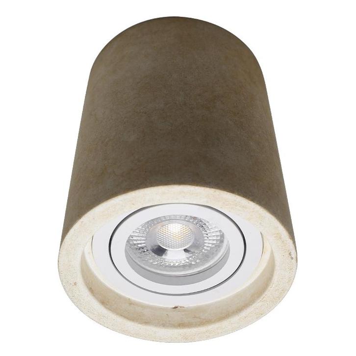 Betonnen opbouwspot beige, Marcella, Huis en Inrichting, Lampen | Plafondlampen, Nieuw, Metaal, Ophalen of Verzenden
